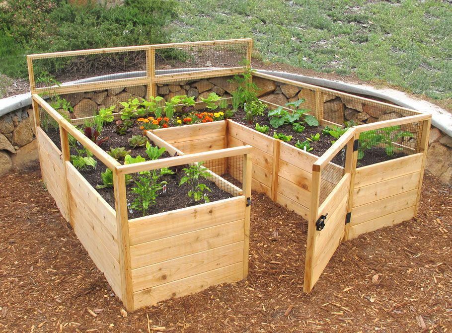 Cedar Complete Raised Garden Bed Kit - 8' x 8' x 20