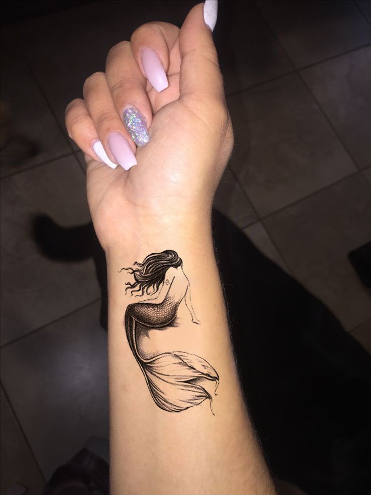Ariela Mermaid Temporary Tattoo Set -   22 female anchor tattoo
 ideas