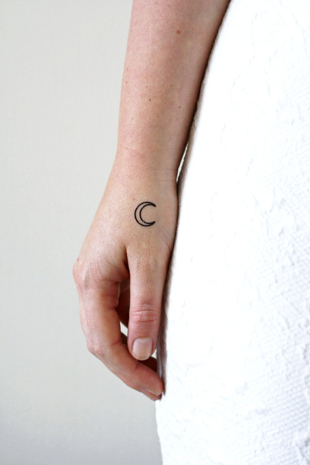 Small moon temporary tattoo set (4 pieces) -   22 female anchor tattoo
 ideas