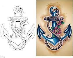 girly anchor tattoos - Google Search -   22 female anchor tattoo
 ideas