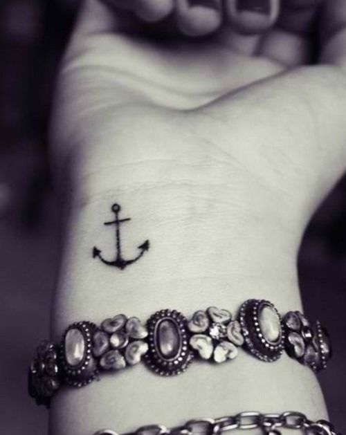 Female Anchor Tattoos for Women and Girls (7) #tattoosforwomenonwrist -   22 female anchor tattoo
 ideas