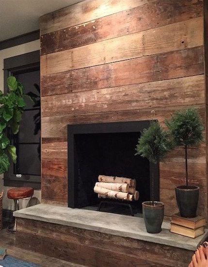 Set Sail to your Summer Cottage with Shiplap! -   22 fireplace decor contemporary
 ideas