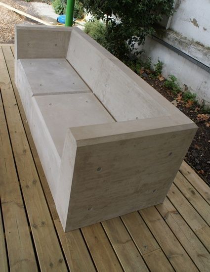 23 diy bench concrete
 ideas