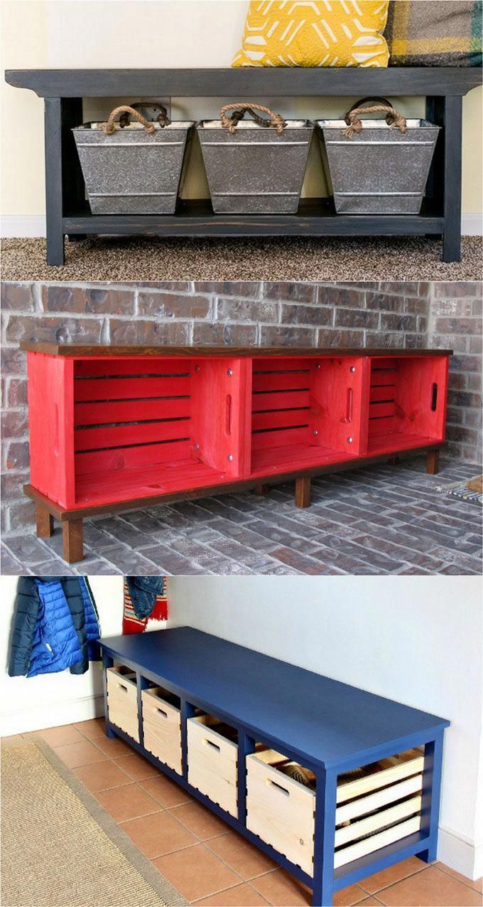21 beautiful DIY benches for every room. Great tutorials on how to build benches easily out of 2x4s, concrete blocks, or even old headboards and dressers. #cheaphomerenovations -   23 diy bench concrete
 ideas