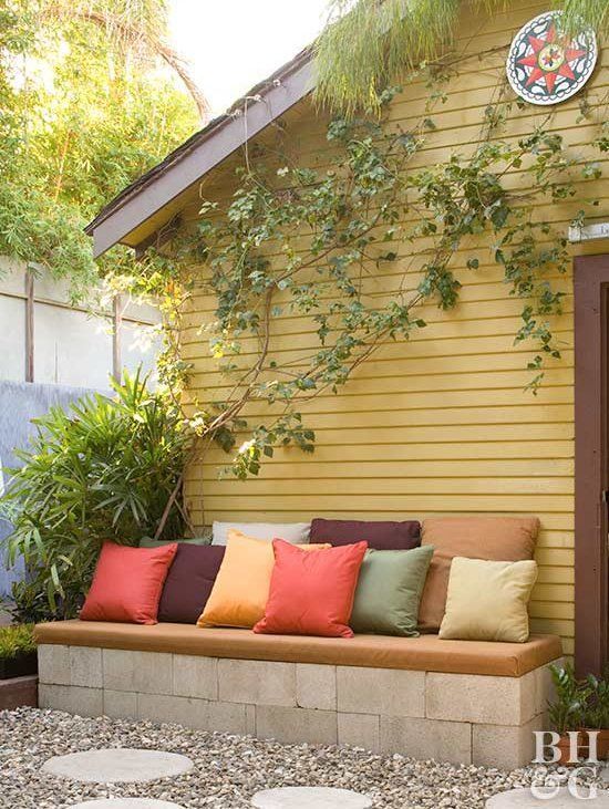 23 diy bench concrete
 ideas