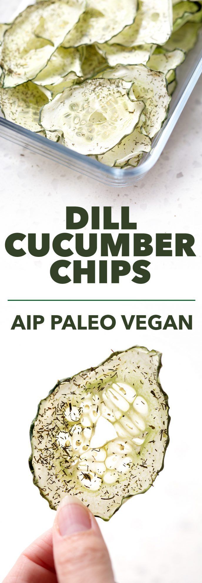 Dill Cucumber Chips -   23 healthy diet vegan
 ideas