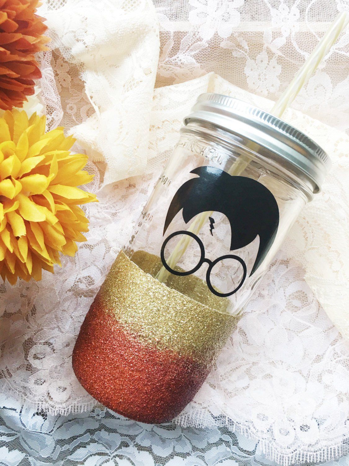 Harry Potter Glitter Tumbler -   23 mason jar cups
 ideas