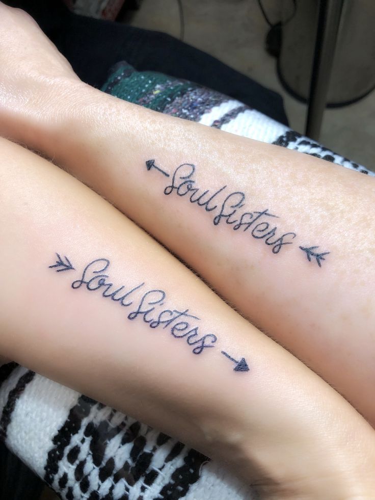 Friend Tattoos – Soul Sister Tattoo Best Friends Connected for Life True Friendship Friend Tattoo -   24 best friend sister tattoo
 ideas