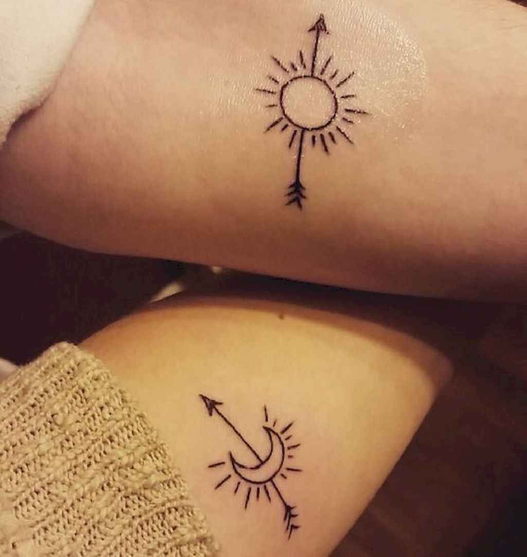 01 Matching Small Best Friend Tattoos Ideas -   24 best friend sister tattoo
 ideas