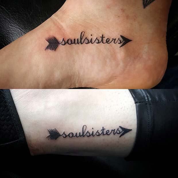 23 Cute Best Friend Tattoos for You and Your BFF -   24 best friend sister tattoo
 ideas