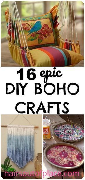 16 DIY Easy Boho Crafts for Your Boho Chic Room -   24 boho decor
 ideas