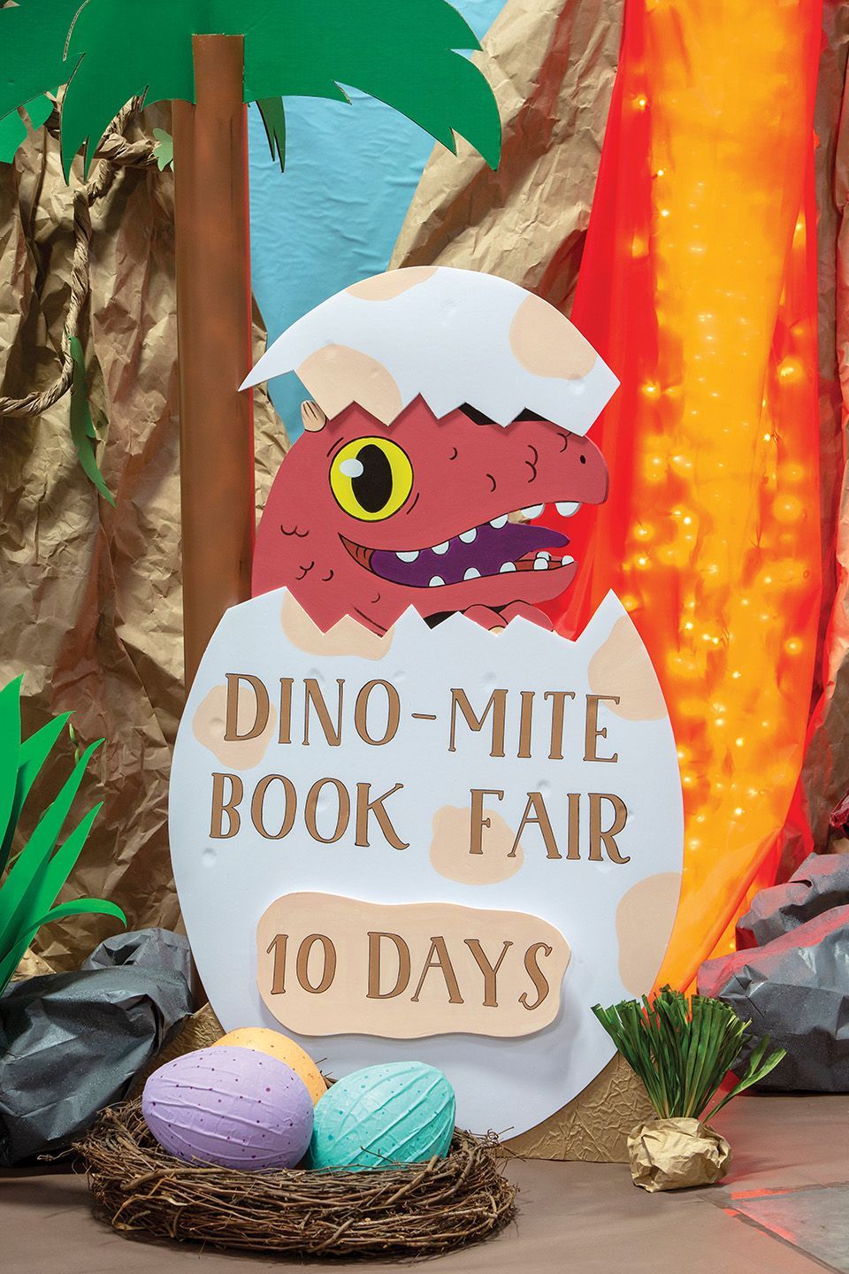 Build Fair anticipation by displaying a fun countdown sign 30 days before the Book Fair opening. Toolkit keyword: COUNTDOWN SIGN -   24 build a dinosaur crafts
 ideas