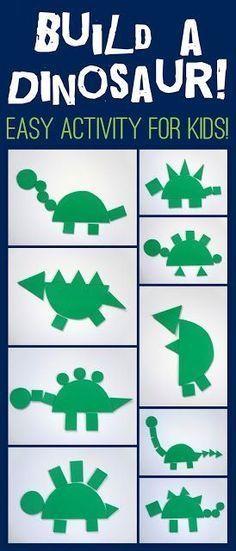 Fun & Simple dinosaur activity for kids! -   24 build a dinosaur crafts
 ideas