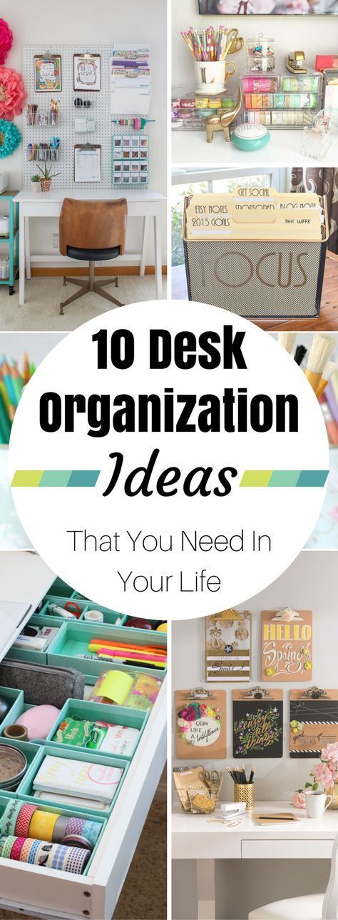 10 Life Changing Desk Organization Ideas That'll Make You Super Productive -   24 crafts organization desk
 ideas