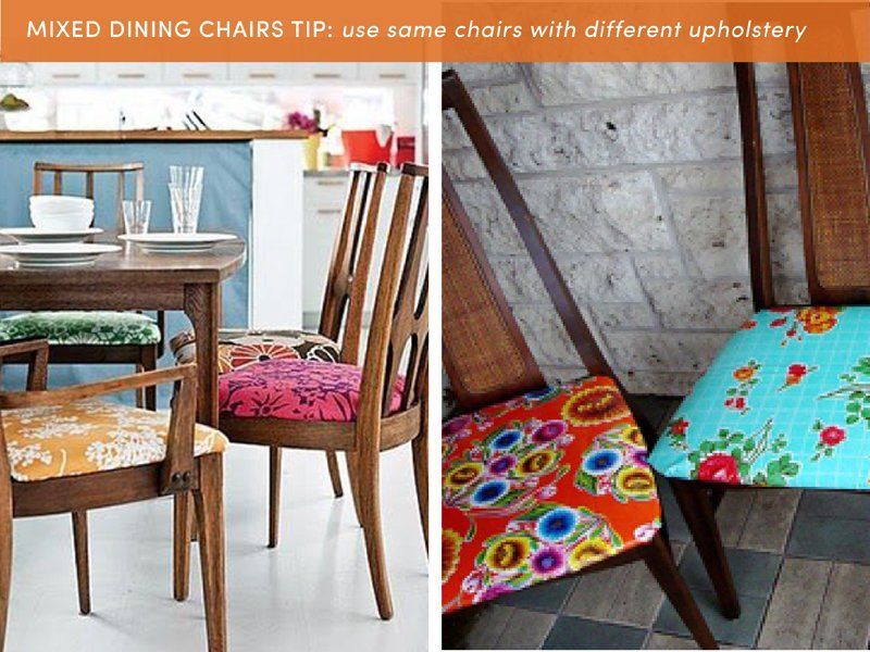 10 Style Tips for Pulling Off a Mix & Match Dining Set -   24 dining decor mix match
 ideas