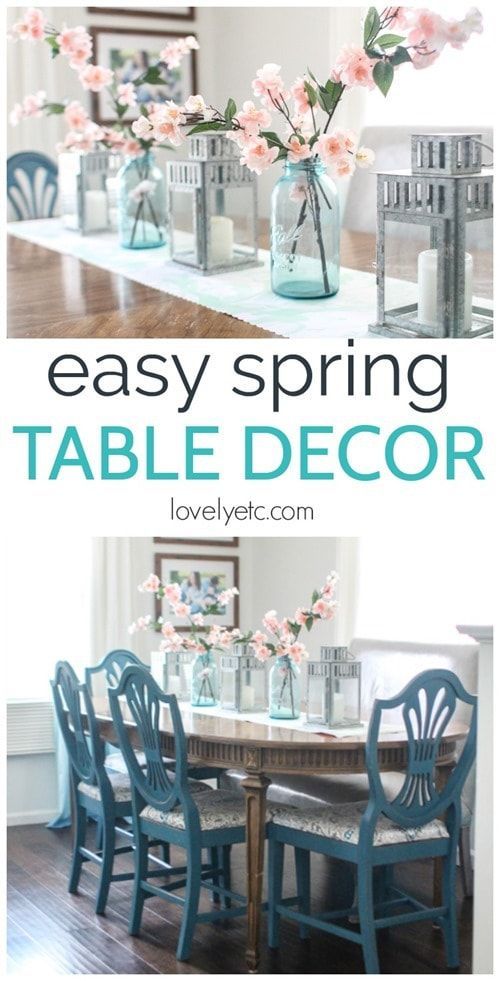Easy spring table decor (on the cheap -   24 dining decor table
 ideas