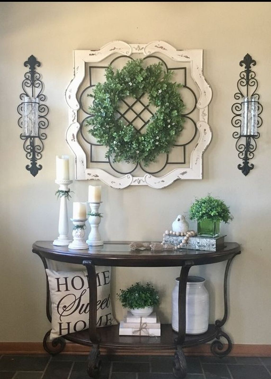 50 Amazing Winter Home Decoration Ideas -   24 entryway table decor
 ideas