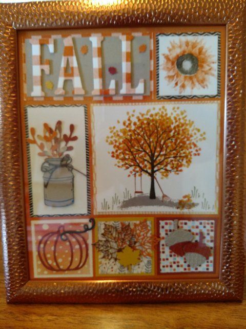 Fall Sampler using Stampin' Up Country Home, Buffalo Check, Sheltering Tree stamp sets. -   24 fall crafts yards
 ideas