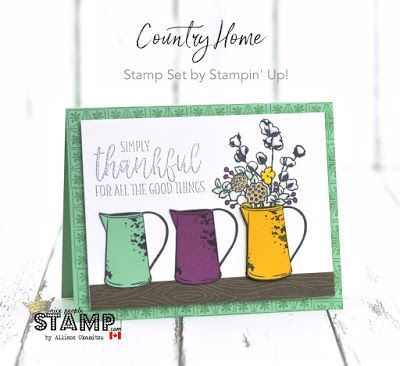 nice people STAMP! - Stampin' Up! Canada: Country Home Cards w/ VIDEO -   24 fall crafts yards
 ideas