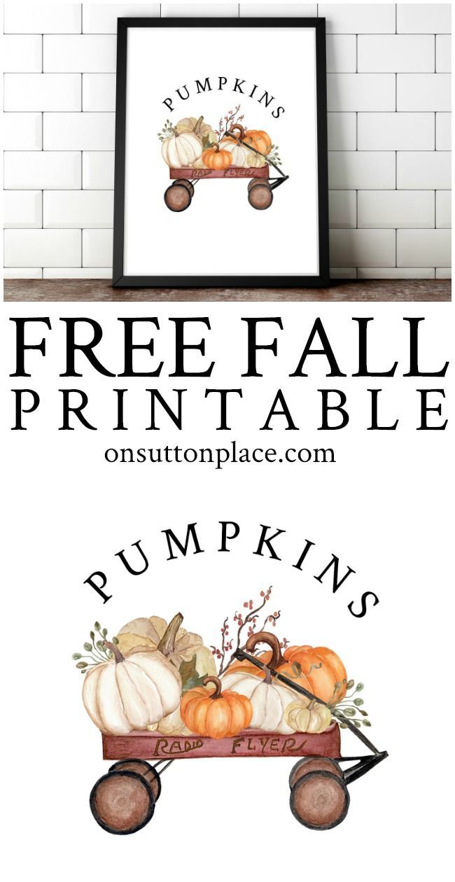 Fall Printables for Easy DIY Wall Art -   24 fall crafts yards
 ideas