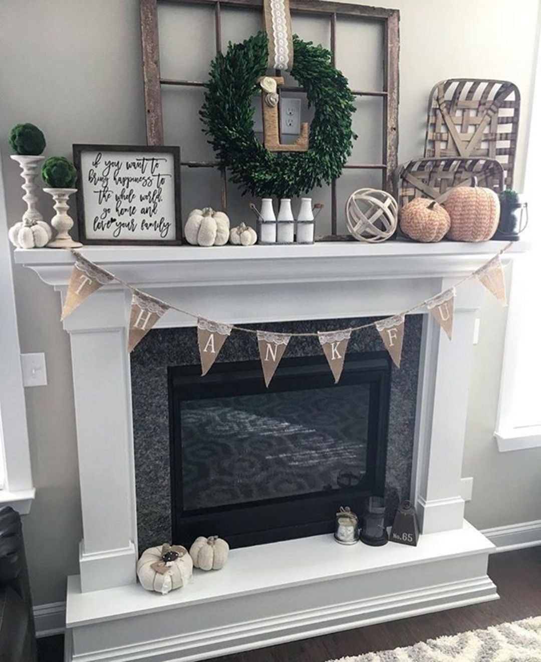 24 farmhouse mantle decor
 ideas