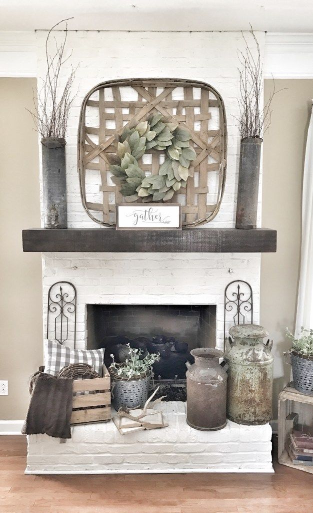 24 farmhouse mantle decor
 ideas