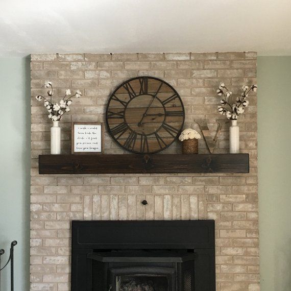 24 mantle decor with clock
 ideas