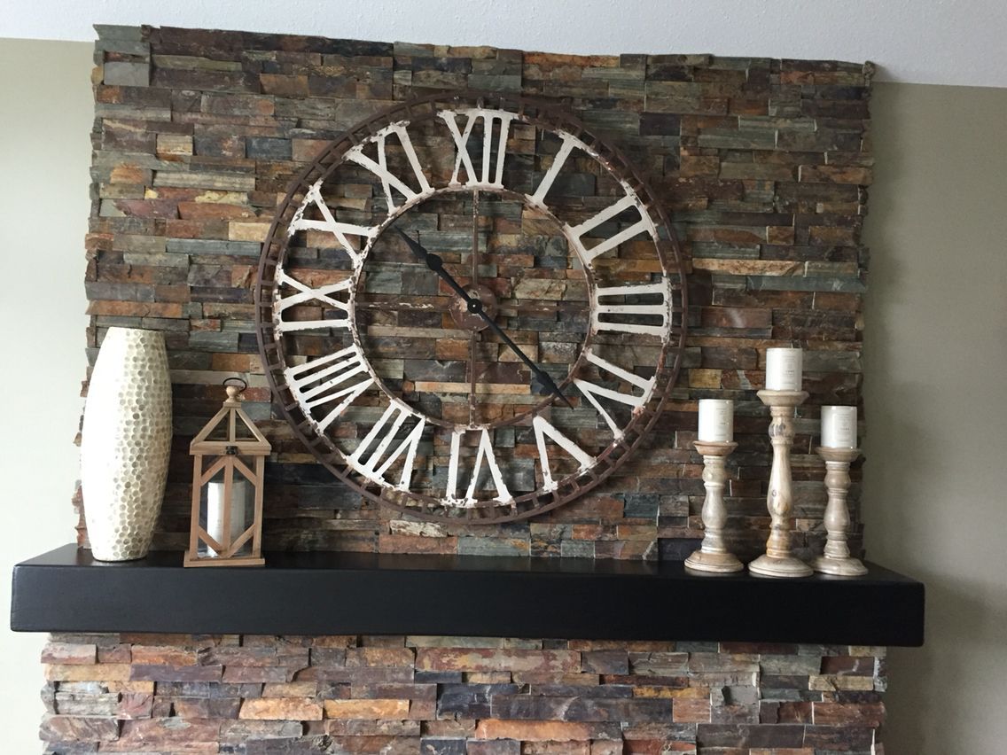 24 mantle decor with clock
 ideas