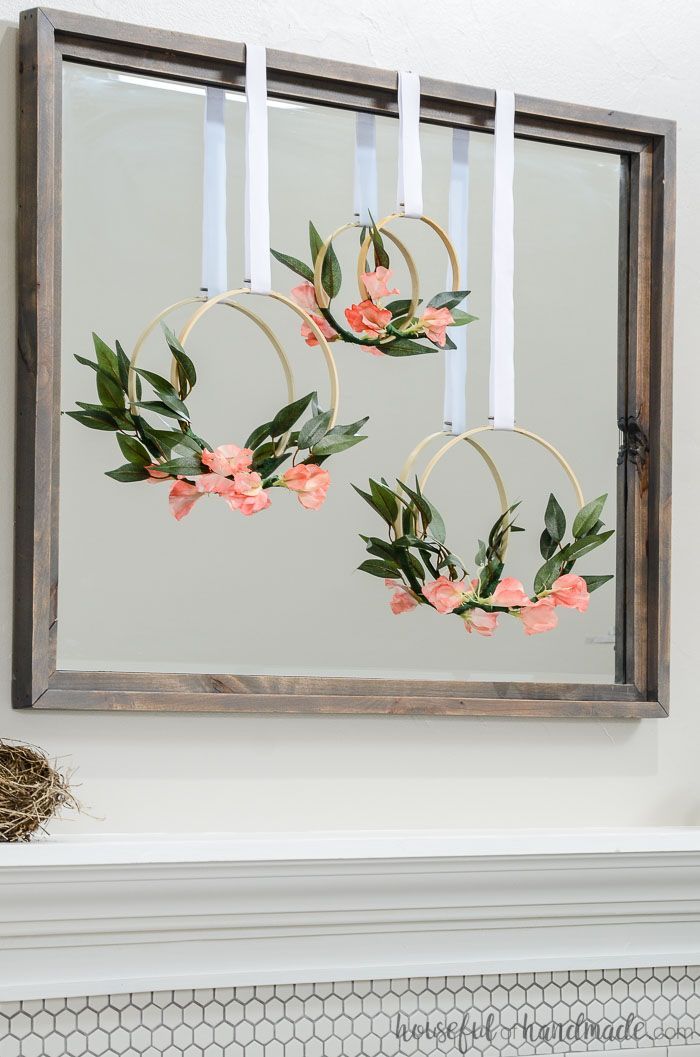 24 mantle decor wreath
 ideas