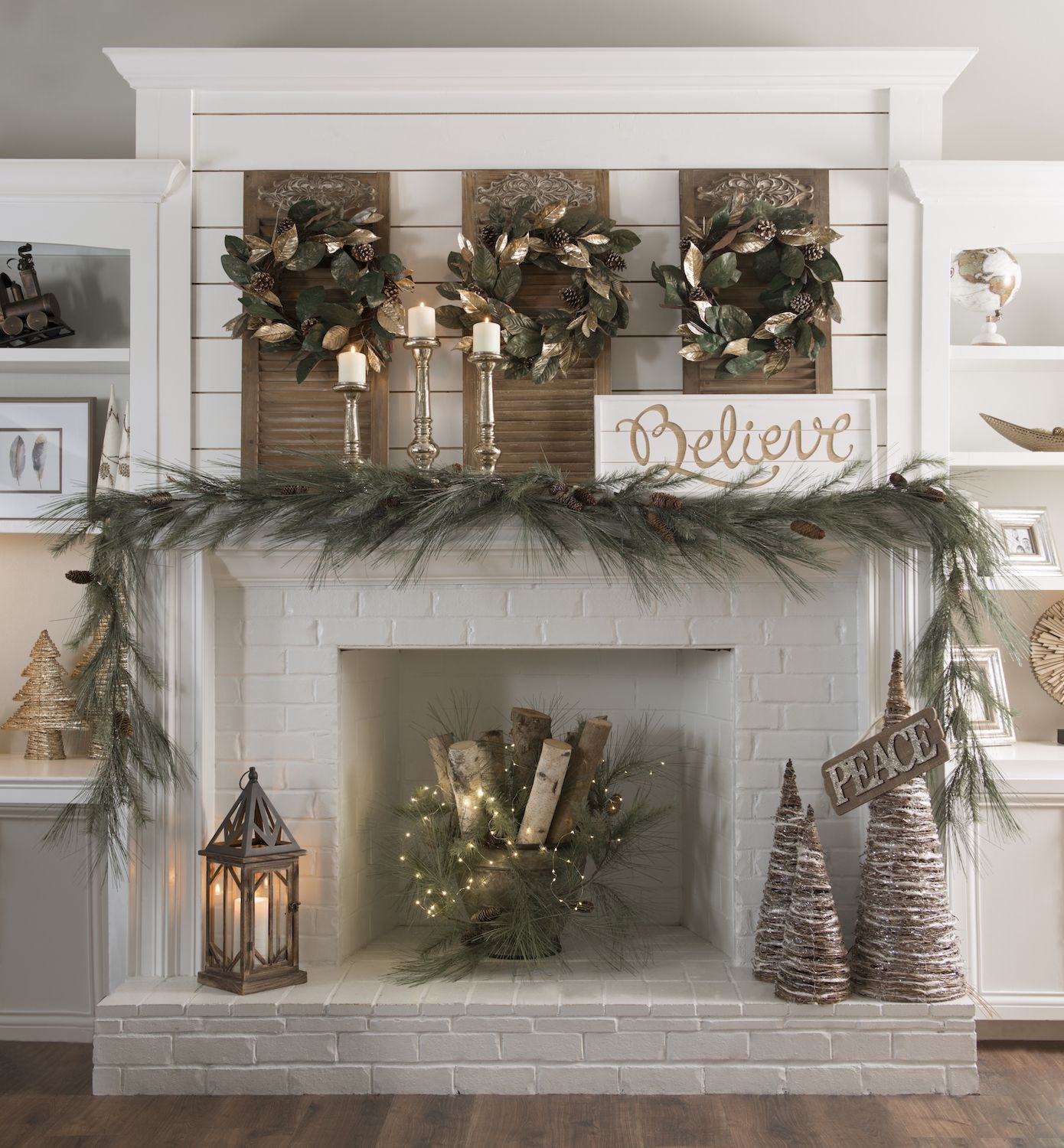 Find all of the decorating resources you need to make your living space a holiday haven when you shop Kirkland's 'Woodland Wonder' collection this season! -   24 mantle decor wreath
 ideas