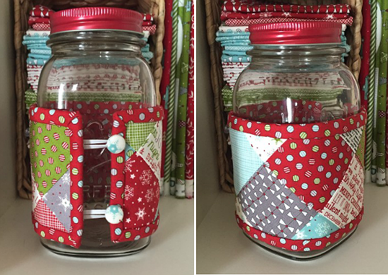 Wrap Jars with Little Quilts for Pretty Gifts -   24 mason jar burlap
 ideas