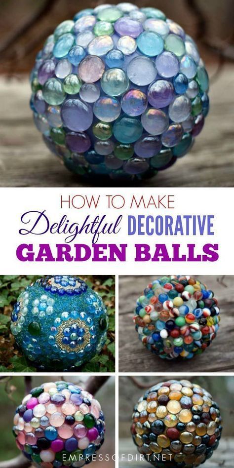 How to Makre Decorative Garden Art Balls -   24 outdoor garden spaces
 ideas