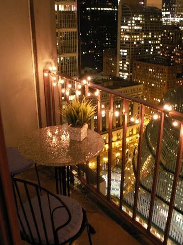 Chicago high-rise studio apartment - Balcony -   24 simple balcony decor
 ideas