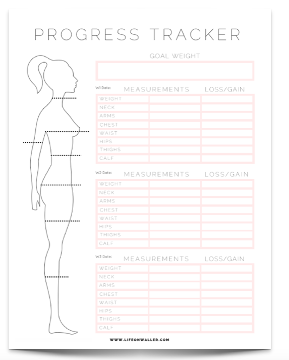 Free Printable Fitness Tracker -   25 diet challenge free printable
 ideas