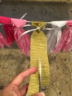 DIY Crepe Tassel Garland -   25 diy birthday ribbon
 ideas
