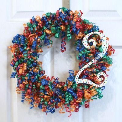 9 Birthday Wreaths That Are Just Too Cute -   25 diy birthday ribbon
 ideas