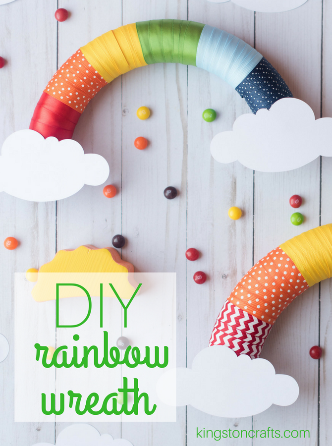 DIY Rainbow Ribbon Wreath -   25 diy birthday ribbon
 ideas
