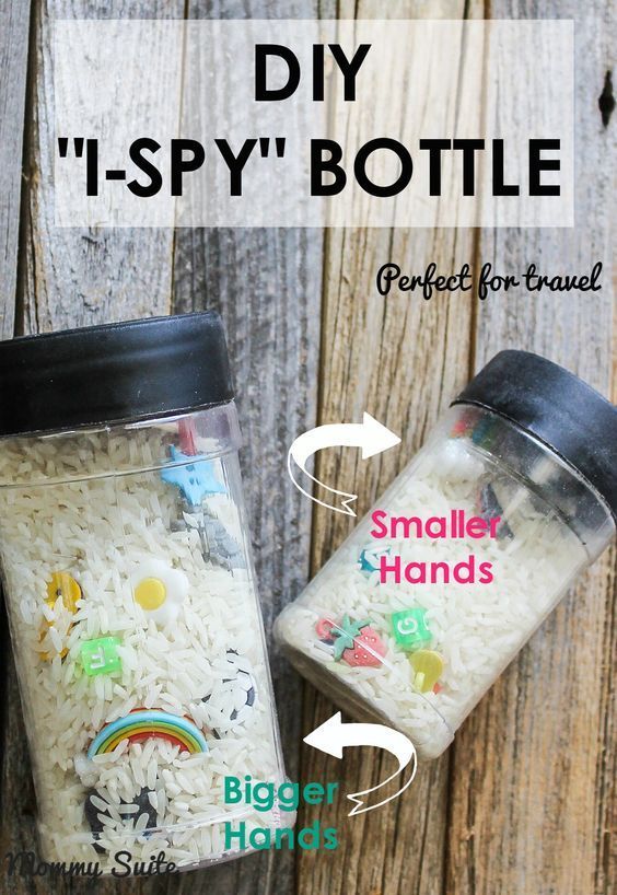 DIY I-Spy Bottles -   25 diy for toddlers
 ideas