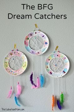 The BFG Paper Plate Dream Catchers Kids Craft The Suburban Mom -   25 diy for toddlers
 ideas
