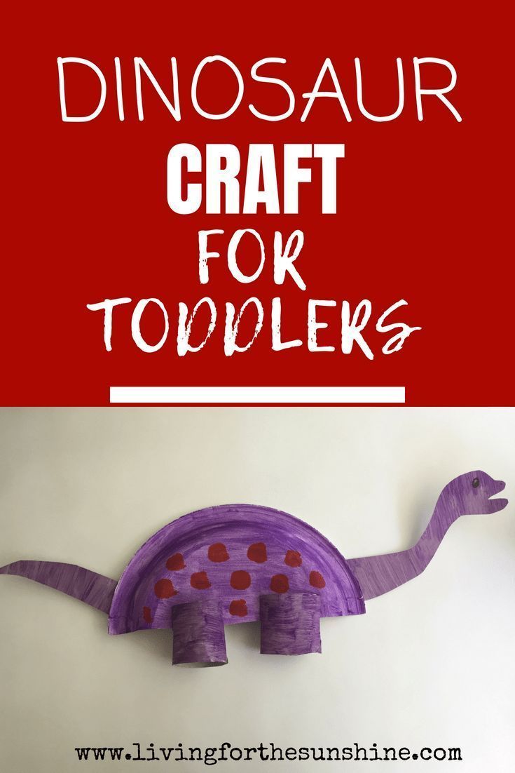 Adorable Dinosaur Craft for Toddlers -   25 diy for toddlers
 ideas