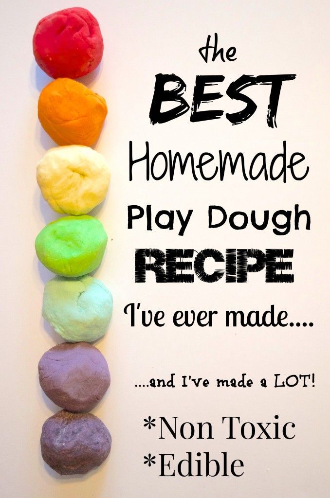 How to Make Edible Homemade Play Dough Recipe with Koolaid- Rainbow -   25 diy for toddlers
 ideas
