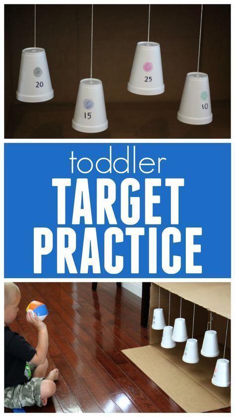 Moving Color Targets Game for Toddlers -   25 diy for toddlers
 ideas