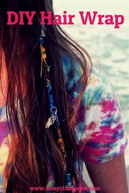 I love these sooo much! I do them for me and my sisters in the summer. They are so cute and when u want them out u just give a certain string a snip then they just slide out! -   25 diy hair wrap
 ideas