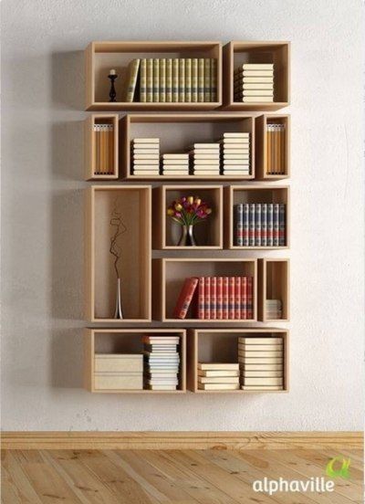 45 DIY Bookshelves: Home Project Ideas That Work -   25 diy home furnishings
 ideas