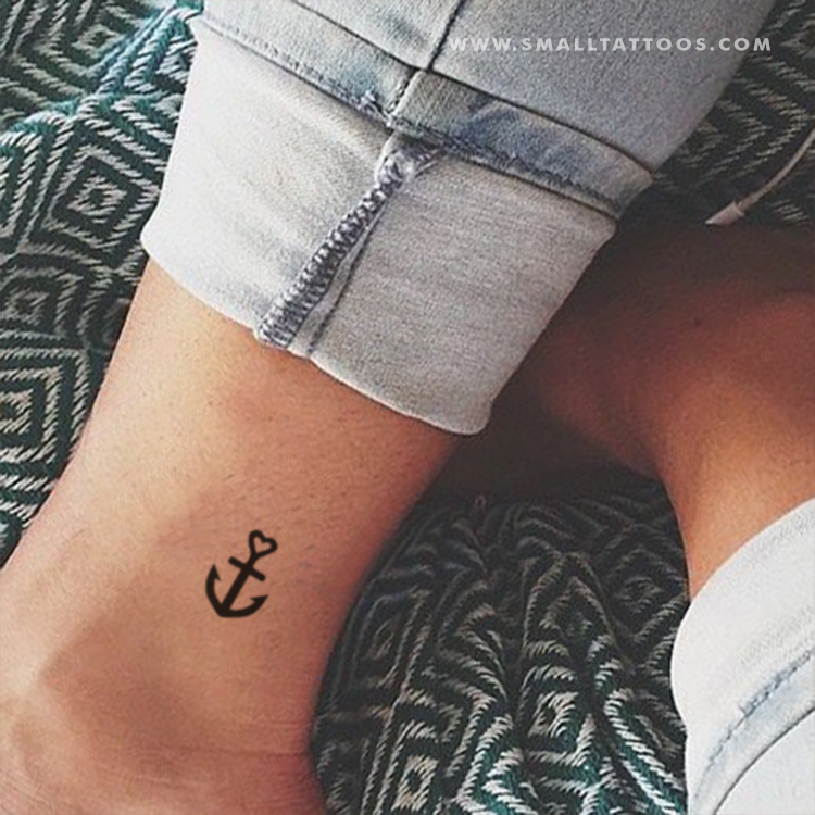 Anchor Temporary Tattoo (Set of 4) -   25 little anchor tattoo
 ideas