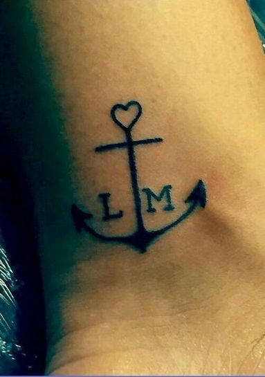 25 Best Anchor Tattoos For Women -   25 little anchor tattoo
 ideas