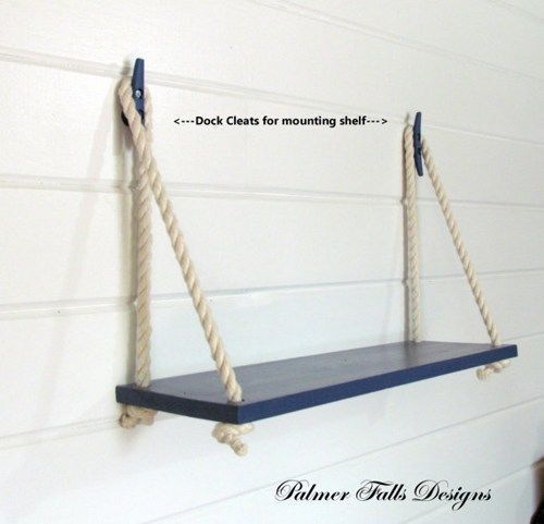 Swing Rope Shelf/Nautical Nursery -   25 nautical decor nursery
 ideas