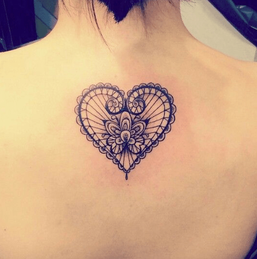 {Latest} 30+ Heart Tattoo Designs Will Make You Deep Lover -   10 lace tattoo heart
 ideas