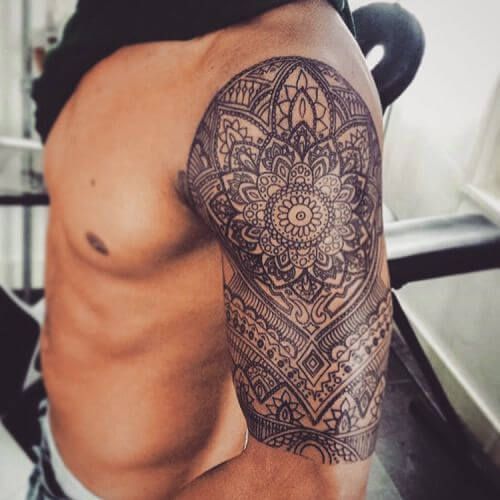 The 80 Best Half Sleeve Tattoos for Men -   12 geometric tattoo men
 ideas