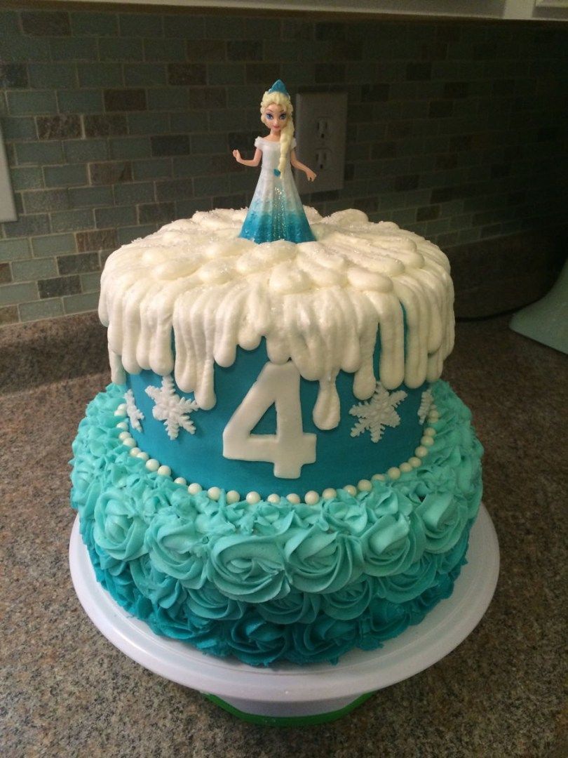 27+ Best Picture of Frozen Birthday Cake -   13 cake decor frozen
 ideas